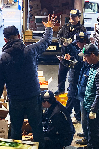 浦和中央青果市場株式会社 市場や青果物